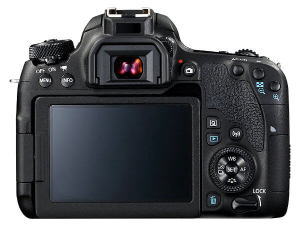 Canon EOS 77D. Vista posterior