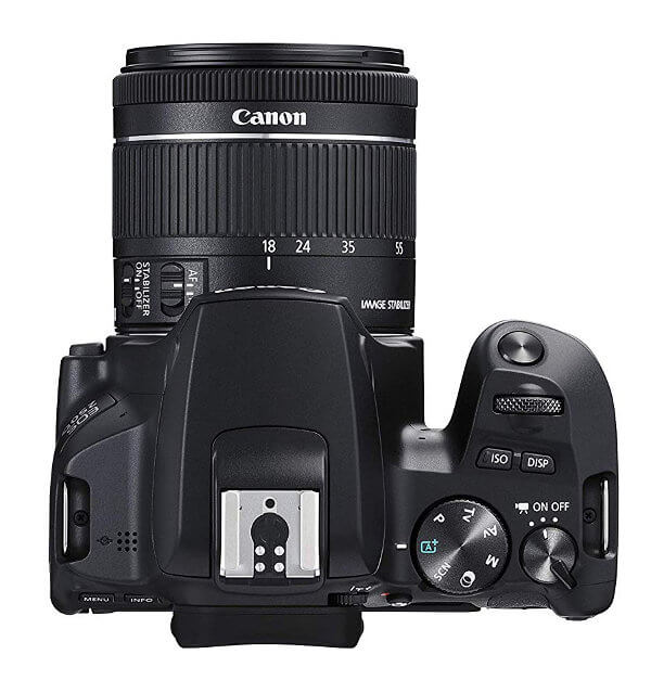 Canon EOS 250D / Vista superior diales