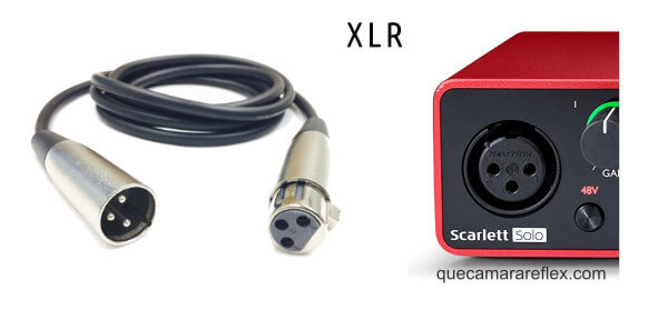 Conectores XLR con salida balanceada
