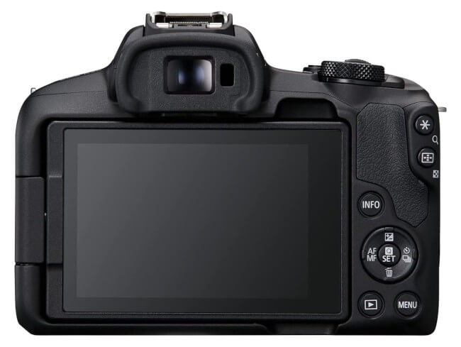 Canon EOS R50 - pantalla y botonera trasera